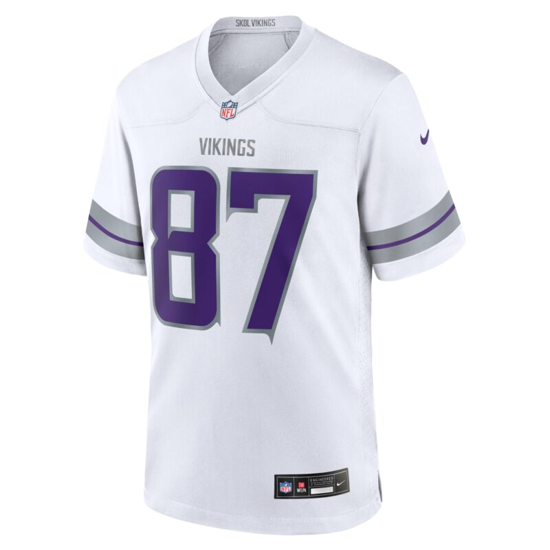 T.J. Hockenson Minnesota Vikings Alternate Game Player Jersey - White - Image 2
