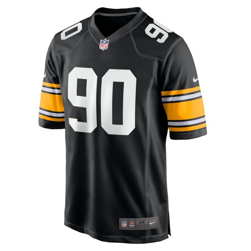 T.J. Watt Pittsburgh Steelers Alternate Game Jersey - Black - Image 2