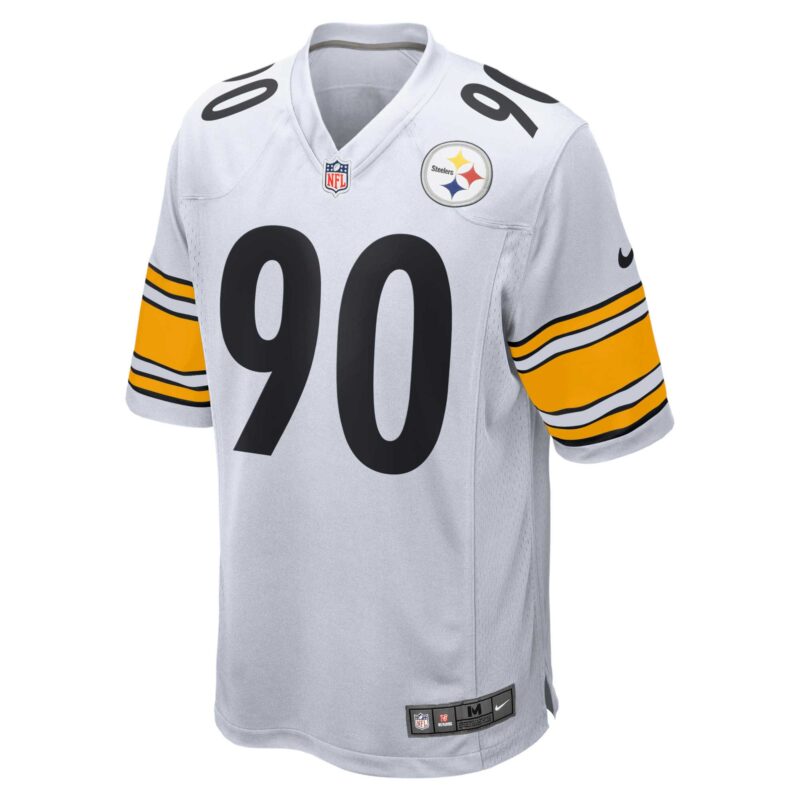 T.J. Watt Pittsburgh Steelers Game Jersey - White - Image 2