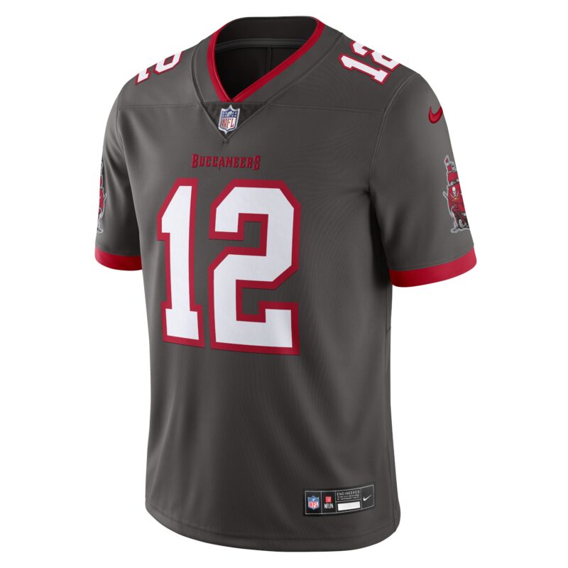 Tom Brady Tampa Bay Buccaneers Alternate Vapor Untouchable Limited Jersey - Pewter - Image 2