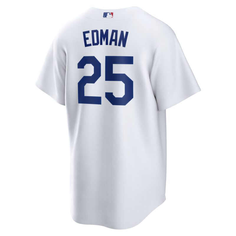 Tommy Edman Los Angeles Dodgers Home Jersey - White - Image 3