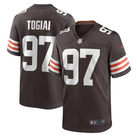 Tommy Togiai Cleveland Browns Game Jersey - Brown