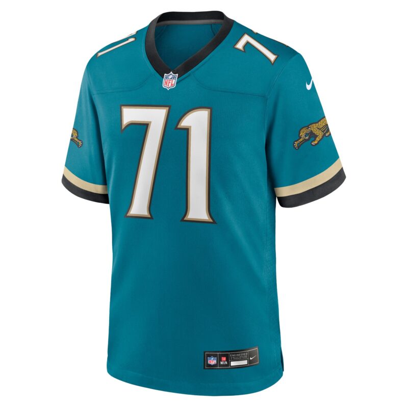 Tony Boselli Jacksonville Jaguars Prowler Throwback Retired Player Game Jersey - Teal - Image 2