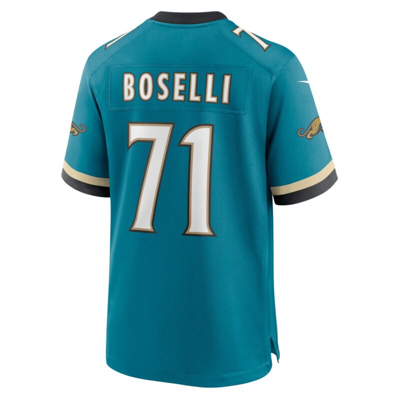 Tony Boselli Jacksonville Jaguars Prowler Throwback Retired Player Game Jersey - Teal - Image 3