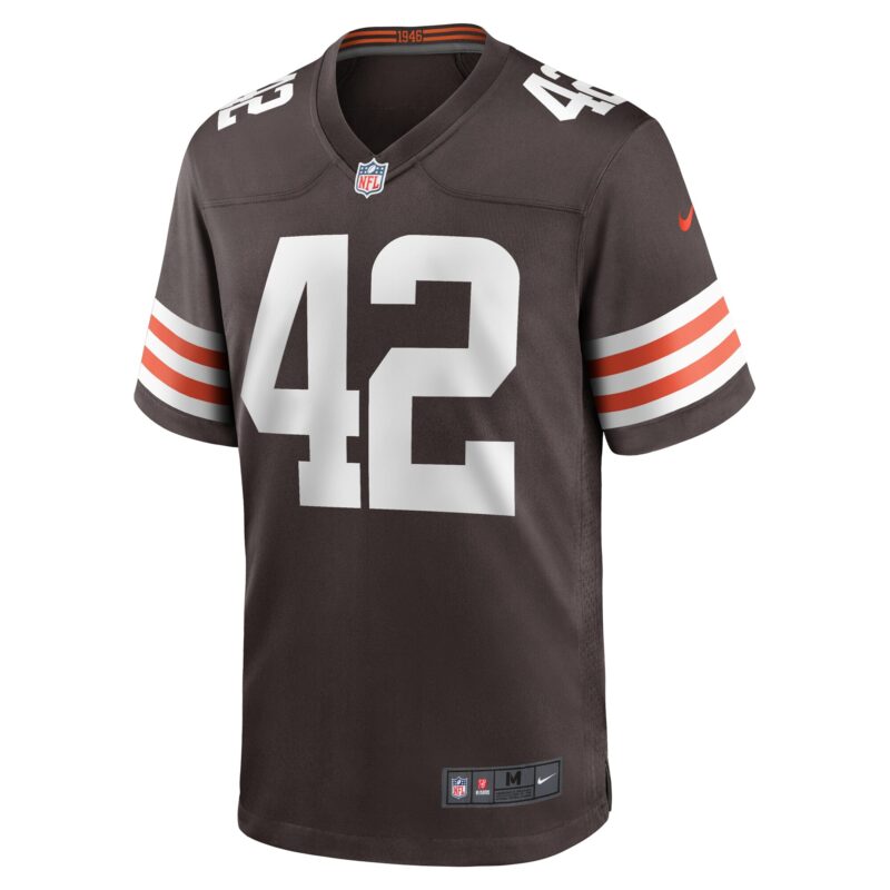 Tony Fields II Cleveland Browns Team Game Jersey - Brown - Image 2
