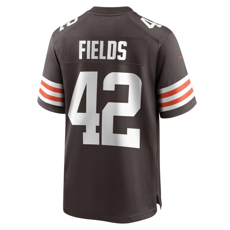 Tony Fields II Cleveland Browns Team Game Jersey - Brown - Image 3