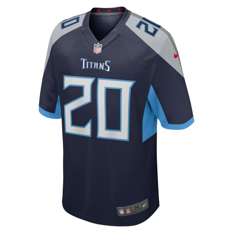Tony Pollard Tennessee Titans Game Player Jersey - Navy - Image 2
