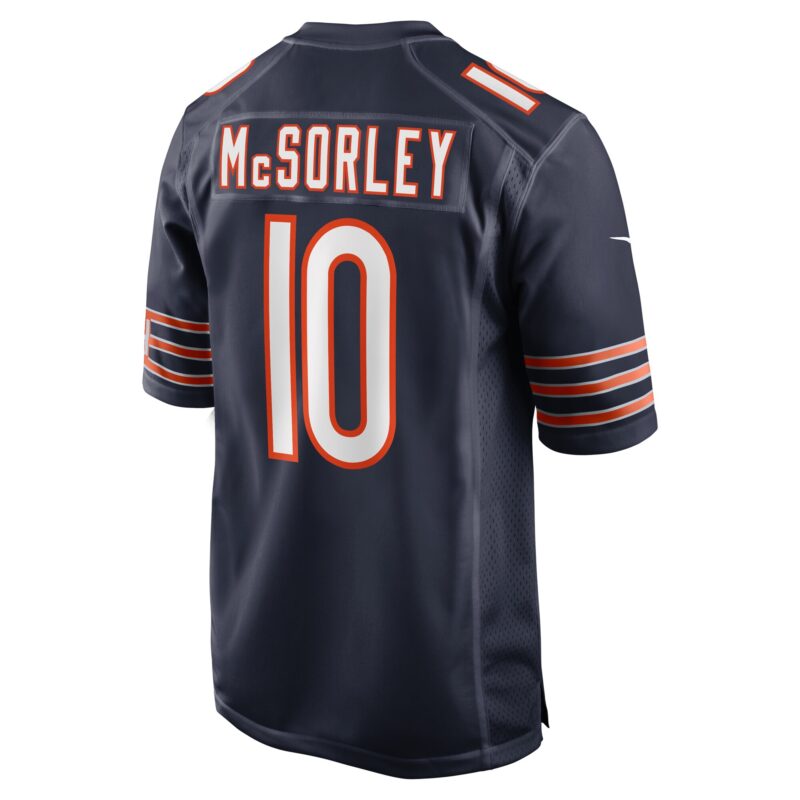 Trace McSorley Chicago Bears Team Game Jersey - Navy - Image 3