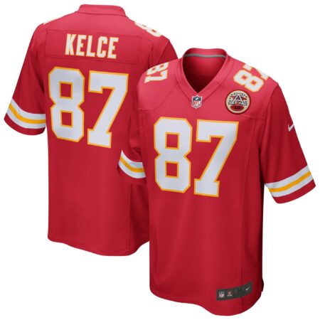 Travis Kelce Kansas City Chiefs Game Jersey - Red