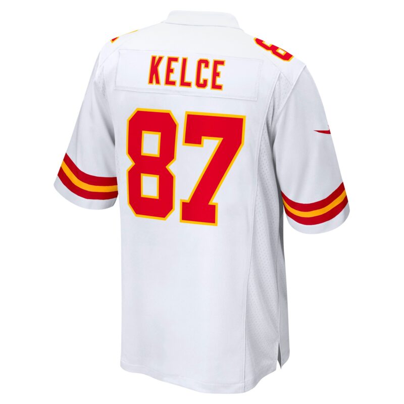Travis Kelce Kansas City Chiefs Player Game Jersey - White - Image 3