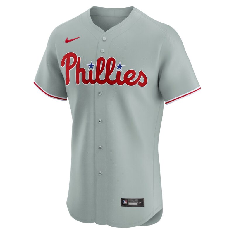 Trea Turner Philadelphia Phillies Road Elite Player Jersey - Gray - Image 2