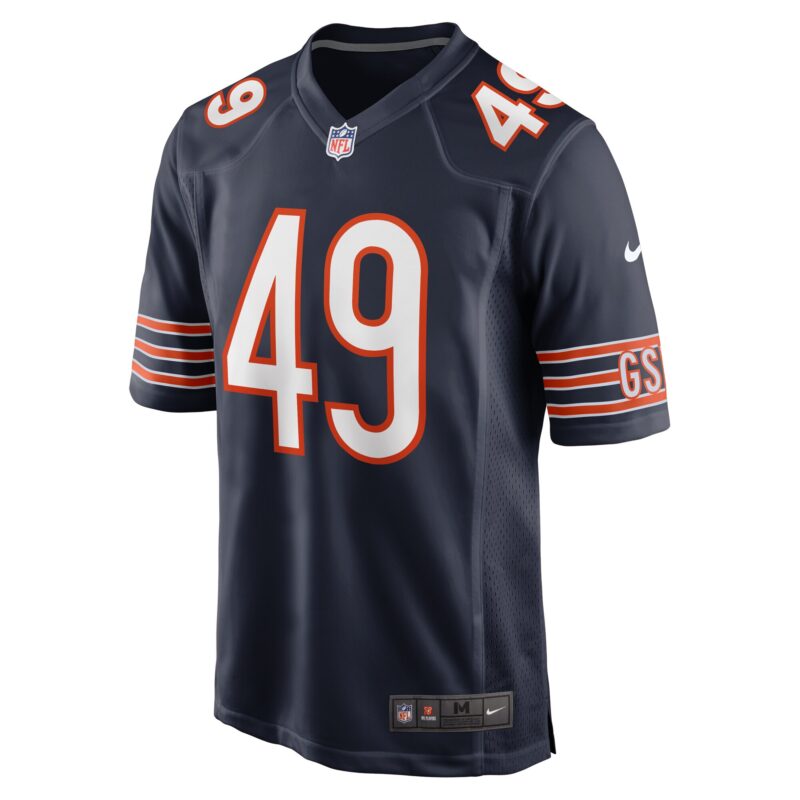 Tremaine Edmunds Chicago Bears Game Player Jersey - Navy - Image 2