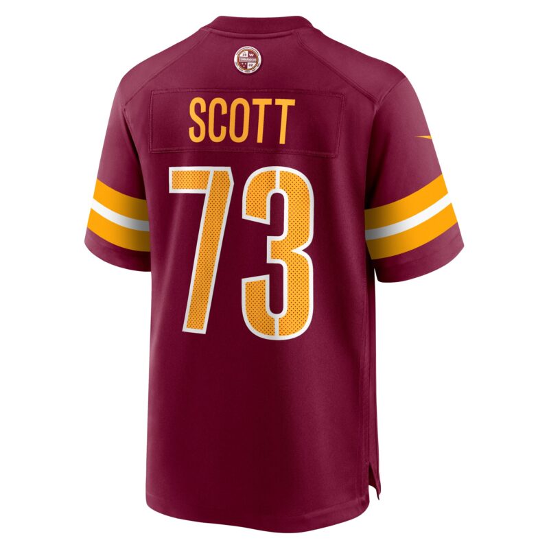 Trent Scott Washington Commanders Game Jersey - Burgundy - Image 3