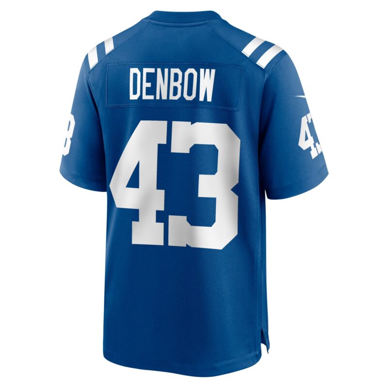 Trevor Denbow Indianapolis Colts Game Player Jersey - Royal - Image 3