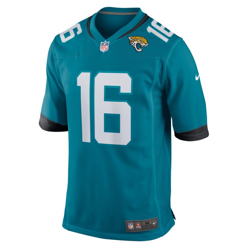 Trevor Lawrence Jacksonville Jaguars Home Game Jersey - Teal - Image 2