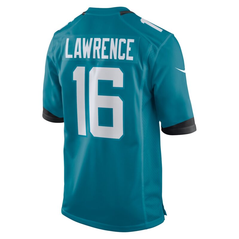 Trevor Lawrence Jacksonville Jaguars Home Game Jersey - Teal - Image 3