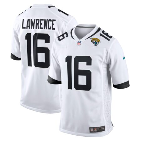 Trevor Lawrence Jacksonville Jaguars White Game Jersey - White
