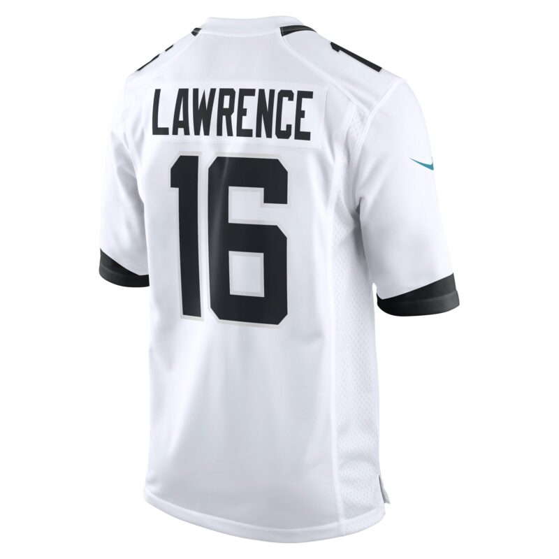 Trevor Lawrence Jacksonville Jaguars White Game Jersey - White - Image 3