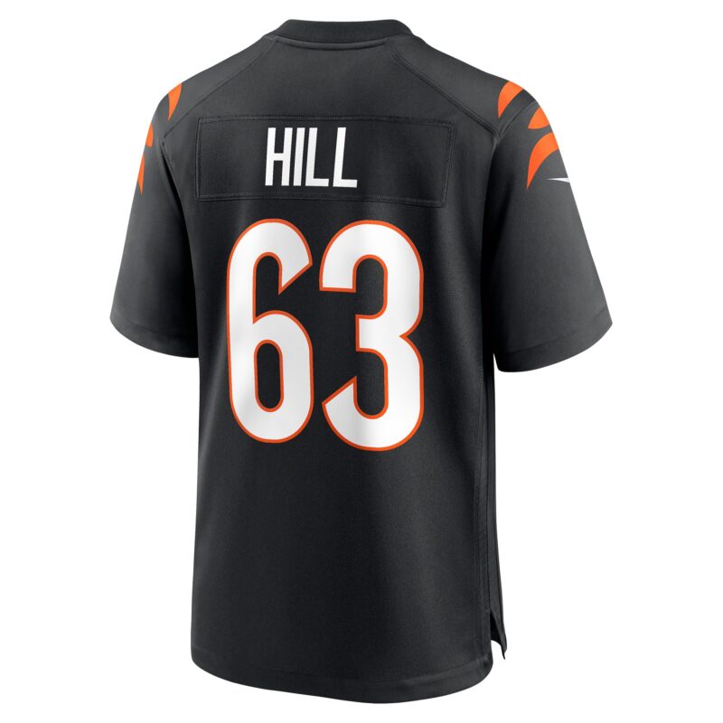 Trey Hill Cincinnati Bengals Game Jersey - Black - Image 3