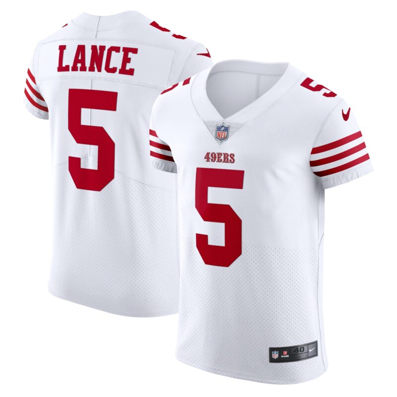 Trey Lance San Francisco 49ers Vapor Elite Jersey - White