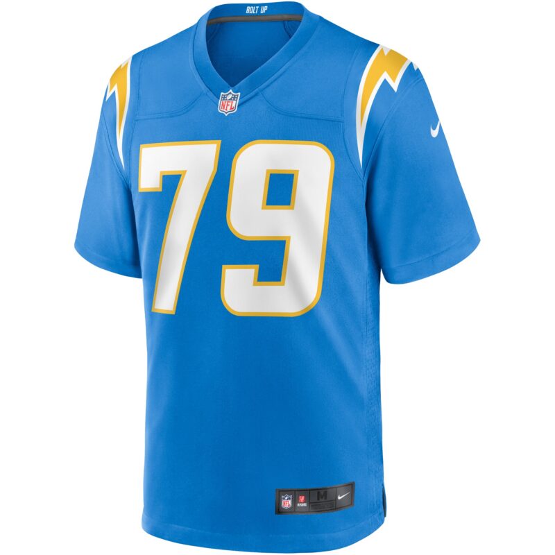 Trey Pipkins III Los Angeles Chargers Game Jersey - Powder Blue - Image 2