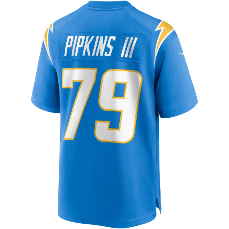 Trey Pipkins III Los Angeles Chargers Game Jersey - Powder Blue - Image 3