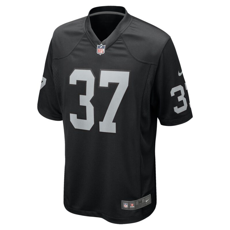 Trey Taylor Las Vegas Raiders Team Game Jersey - Black - Image 2