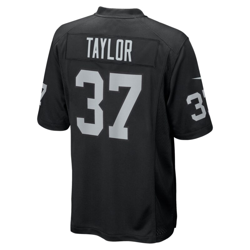 Trey Taylor Las Vegas Raiders Team Game Jersey - Black - Image 3