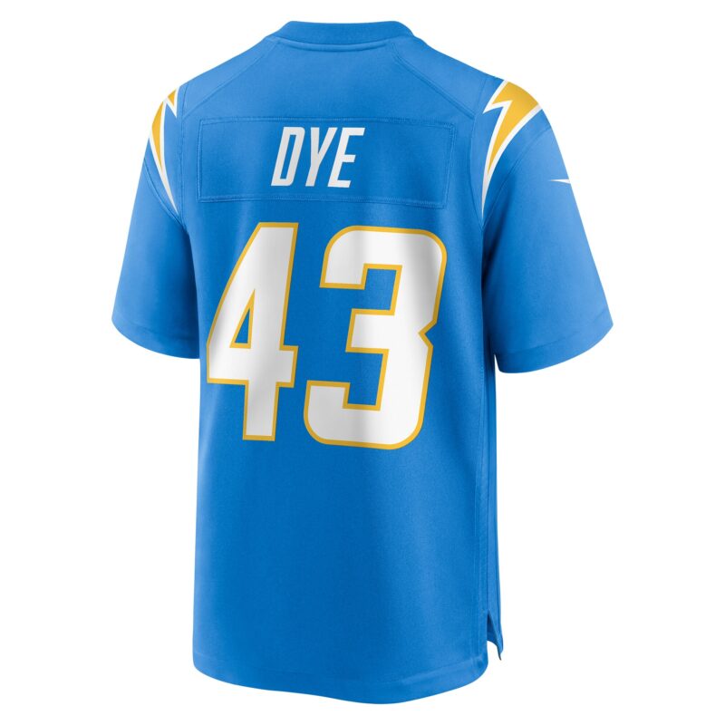 Troy Dye Los Angeles Chargers Game Jersey - Powder Blue - Image 3