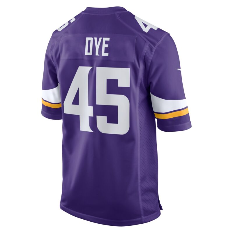 Troy Dye Minnesota Vikings Game Jersey - Purple - Image 3