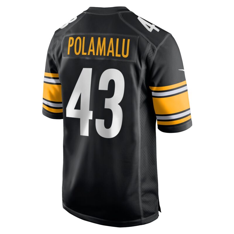 Troy Polamalu Pittsburgh Steelers Retired Player Game Jersey - Black - Image 3