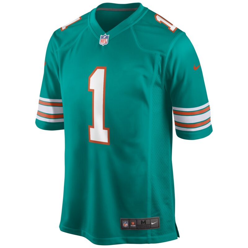 Tua Tagovailoa Miami Dolphins Alternate Game Jersey - Aqua - Image 2