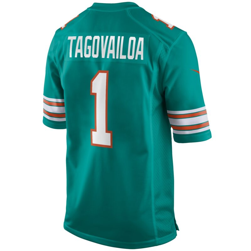 Tua Tagovailoa Miami Dolphins Alternate Game Jersey - Aqua - Image 3