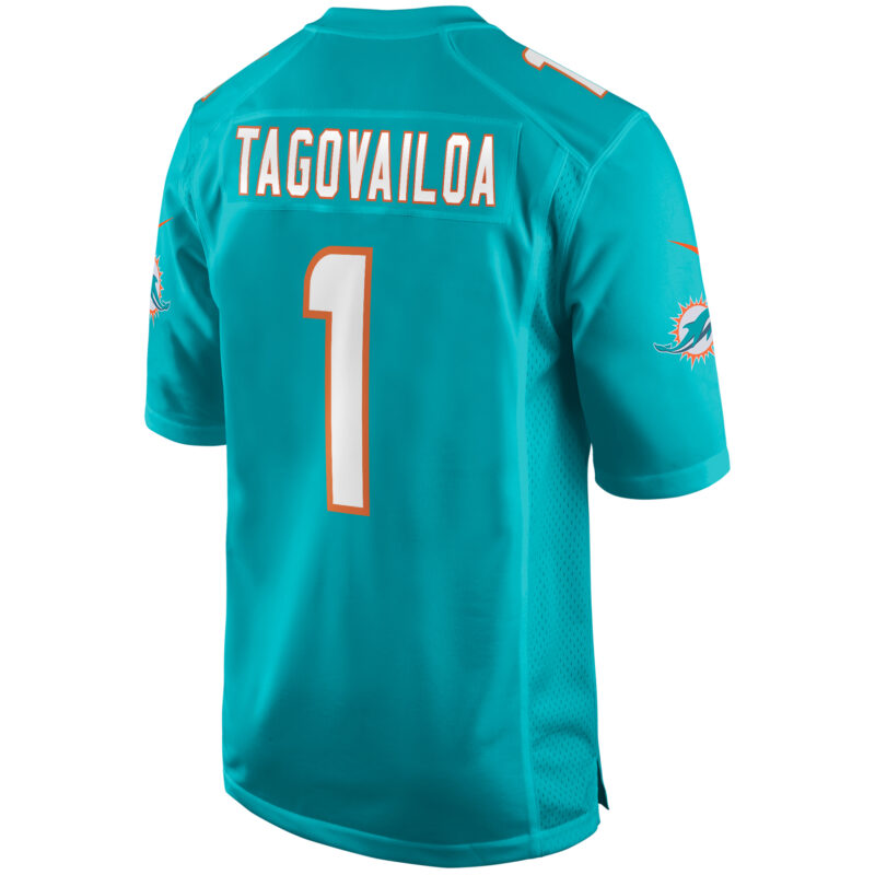 Tua Tagovailoa Miami Dolphins Player Game Jersey - Aqua - Image 3