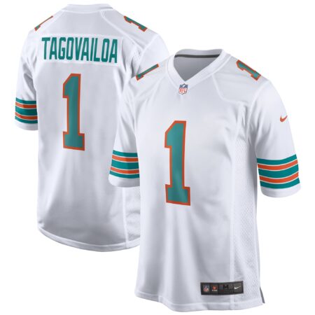 Tua Tagovailoa Miami Dolphins 2nd Alternate Game Jersey - White