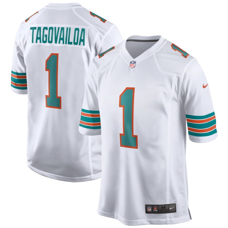 Tua Tagovailoa Miami Dolphins 2nd Alternate Game Jersey - White