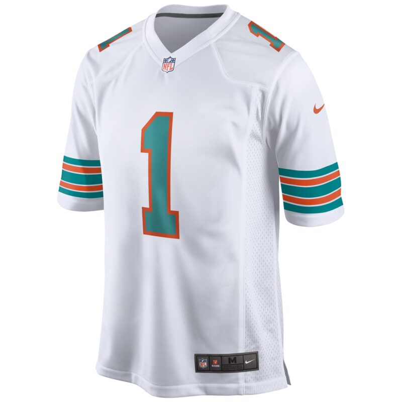 Tua Tagovailoa Miami Dolphins 2nd Alternate Game Jersey - White - Image 2