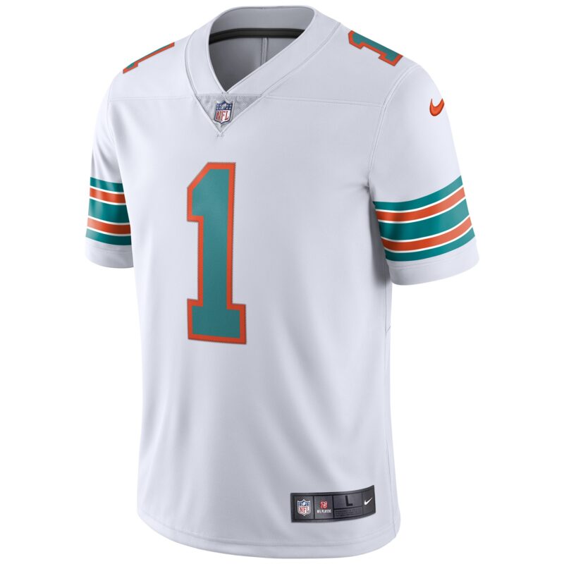 Tua Tagovailoa Miami Dolphins 2nd Alternate Vapor Limited Jersey - White - Image 2