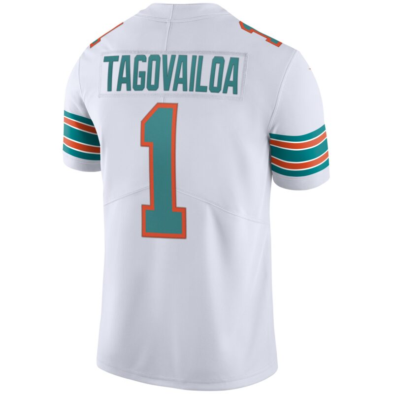 Tua Tagovailoa Miami Dolphins 2nd Alternate Vapor Limited Jersey - White - Image 3