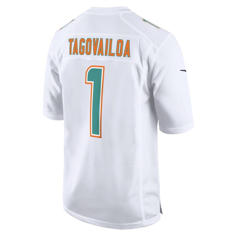 Tua Tagovailoa Miami Dolphins Fashion Game Jersey - White - Image 3