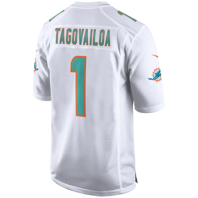 Tua Tagovailoa Miami Dolphins Game Jersey - White - Image 3