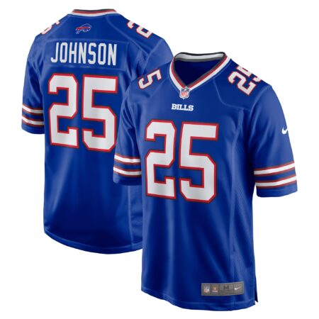 Ty Johnson Buffalo Bills Team Game Jersey - Royal