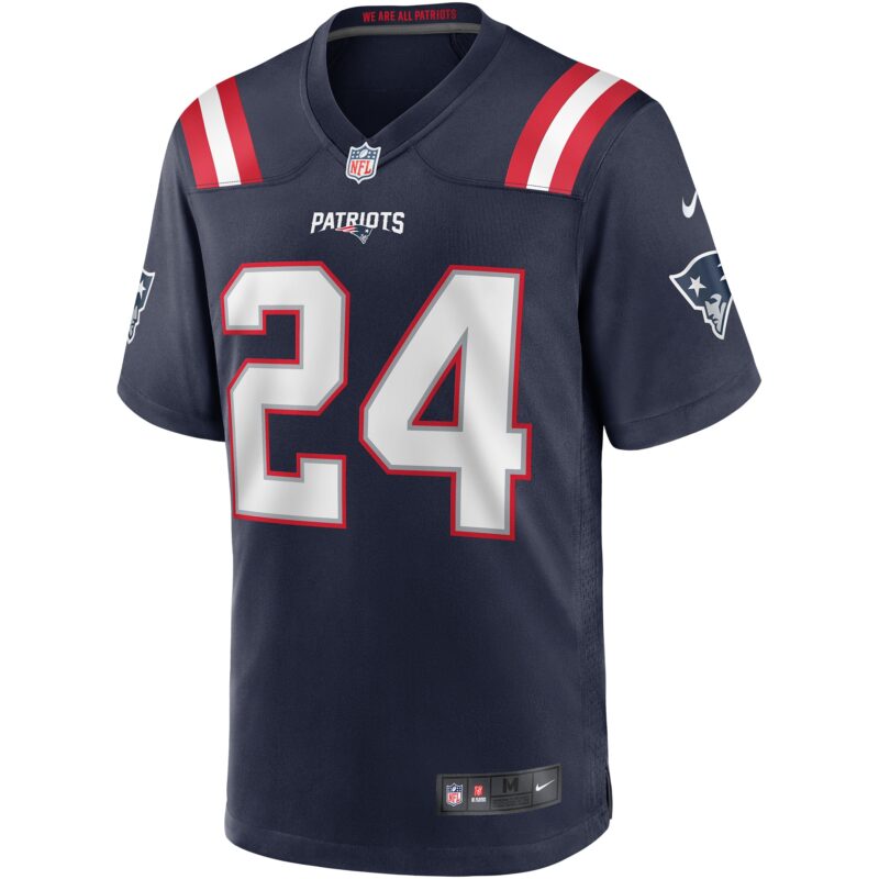 Ty Law New England Patriots Game Retired Player Jersey - Navy - Image 2