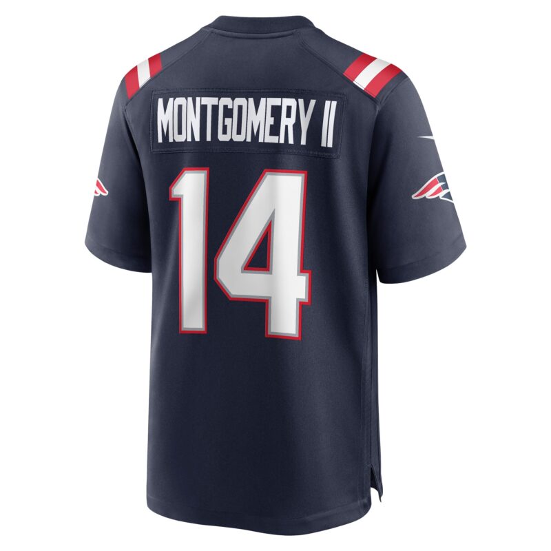 Ty Montgomery New England Patriots Game Jersey - Navy - Image 3