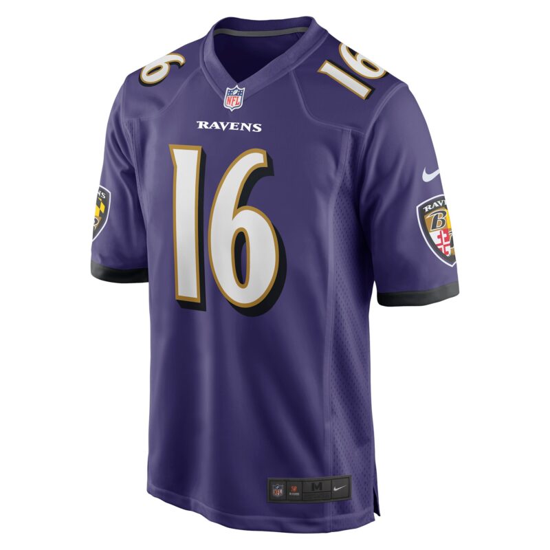 Tylan Wallace Baltimore Ravens Game Jersey - Purple - Image 2