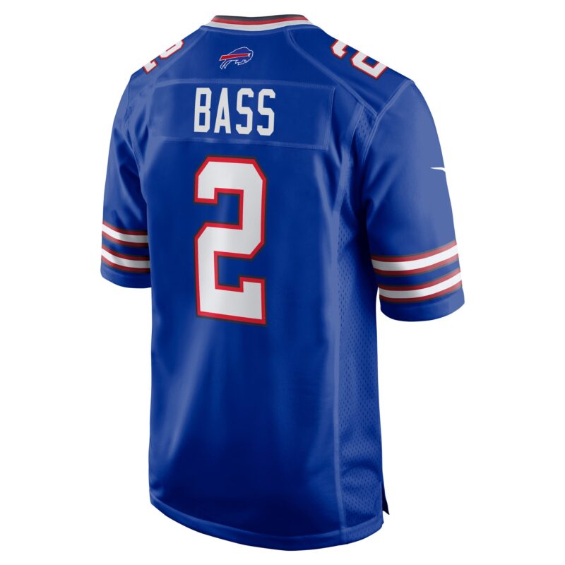 Tyler Bass Buffalo Bills Game Player Jersey - Royal - Image 3