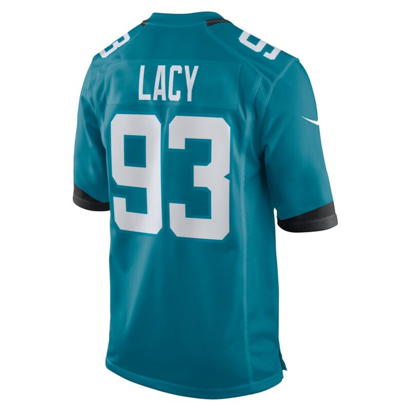 Tyler Lacy Jacksonville Jaguars Team Game Jersey - Teal - Image 3