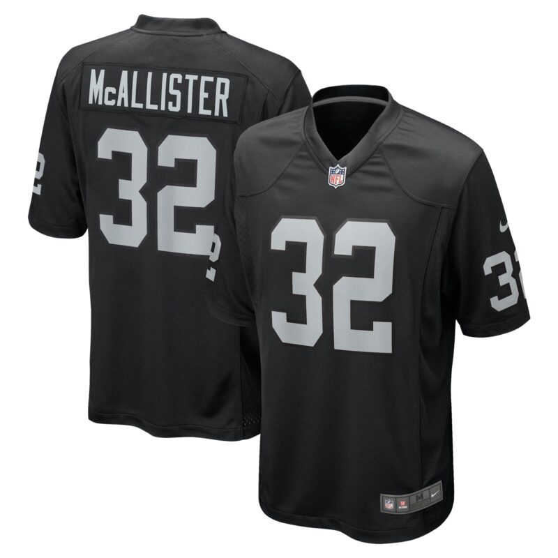 Tyreik McAllister Las Vegas Raiders Team Game Jersey - Black
