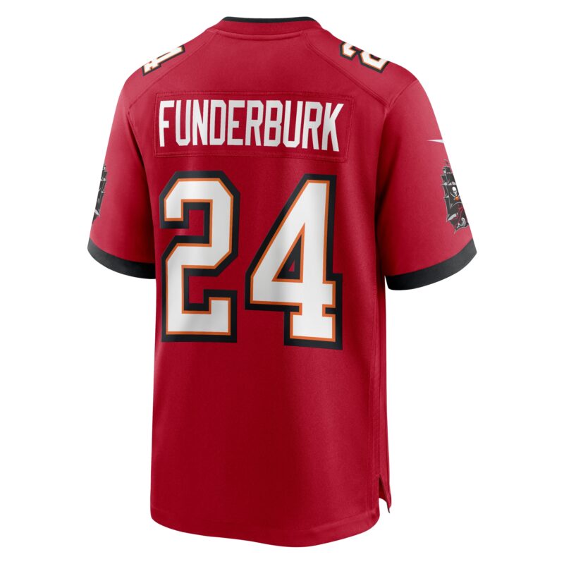 Tyrek Funderburk Tampa Bay Buccaneers Game Jersey - Red - Image 3