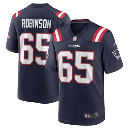 Tyrese Robinson New England Patriots Game Jersey - Navy